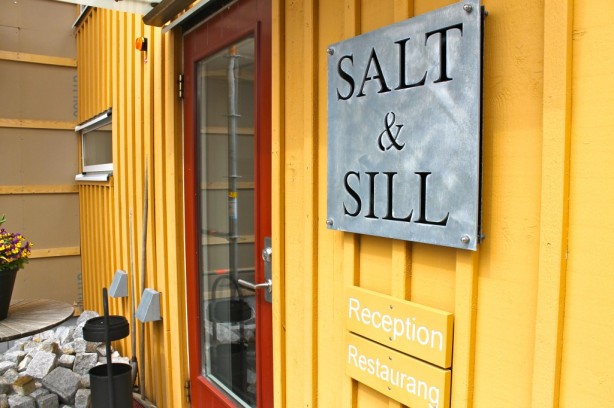 Reception and restaurant entrance to the popular Salt & Sill