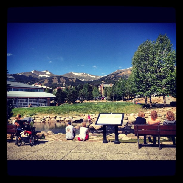 Summer below the Breckenridge Ski Resort