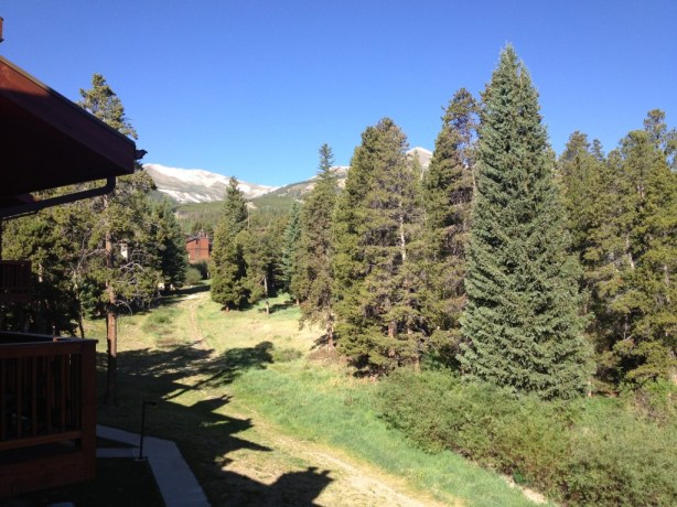 Pine Ridge Condos The view from Pine Ridge Condos in Breckenridge
