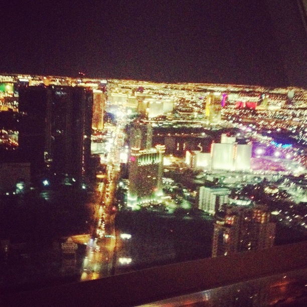 Las Vegas at night, viewed from The Stratosphere