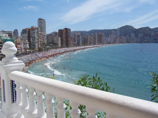 Benidorm The view during the day of Benidorm, Spain