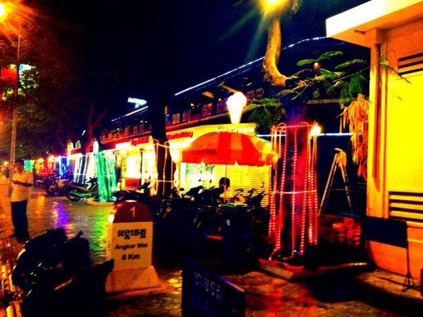 The market in Siem Reap Cambodia