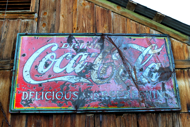 Coca-Cola sign in Nelson, Nevada