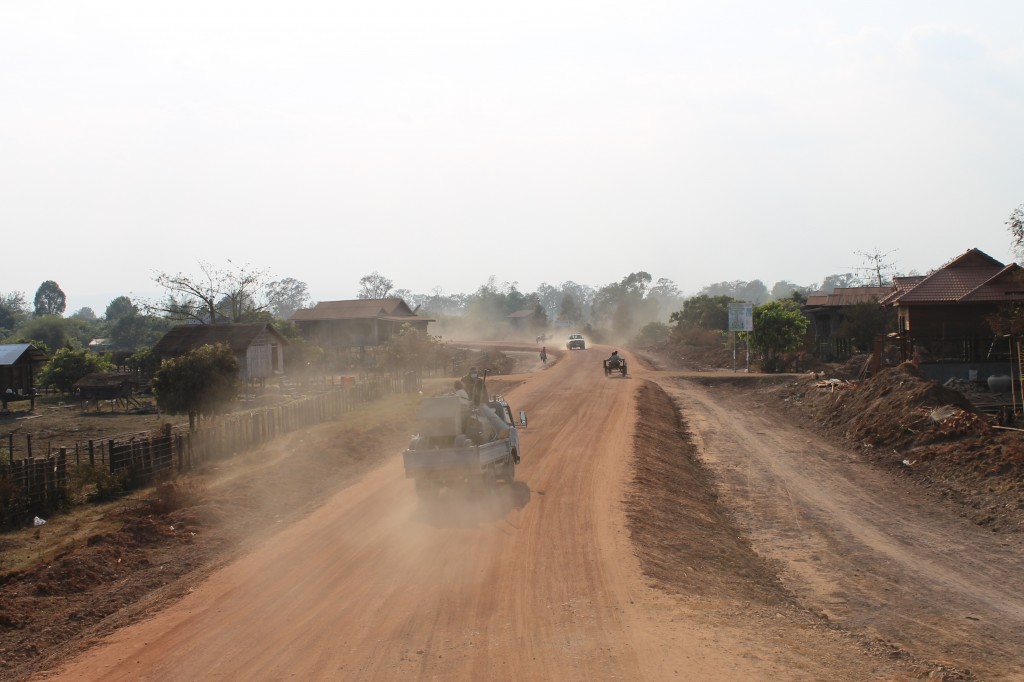 Driving through Cambodia