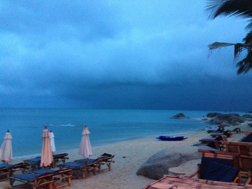 Storm clouds in Koh Samui Thailand