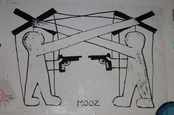 Mooz street art in Tel Aviv