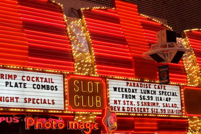 The lights of Downtown Las Vegas