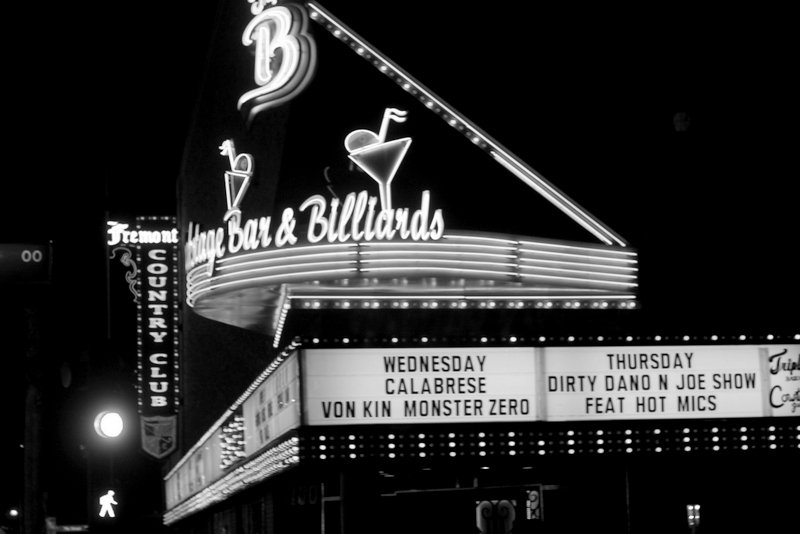 Fremont East at night