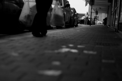 A sidewalk in Tel Aviv