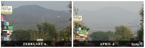 Chiang Mai air quality during burning season