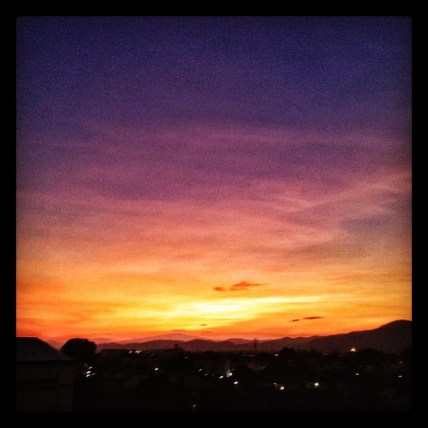 A sunset in Chiang Mai