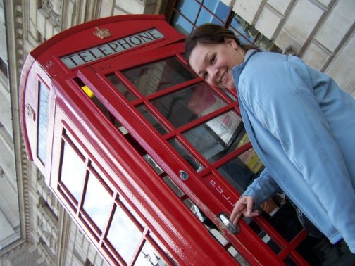 A London phone booth