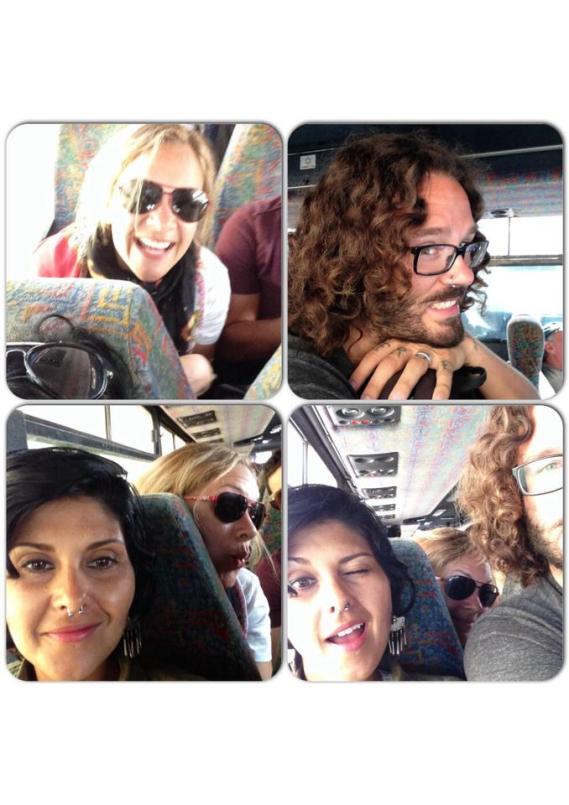 Packed into a bus in Jerusalem ... and still enjoying. Photo: Mindful Wanderlust