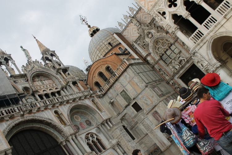 St Mark's Basilica from outside in Venice