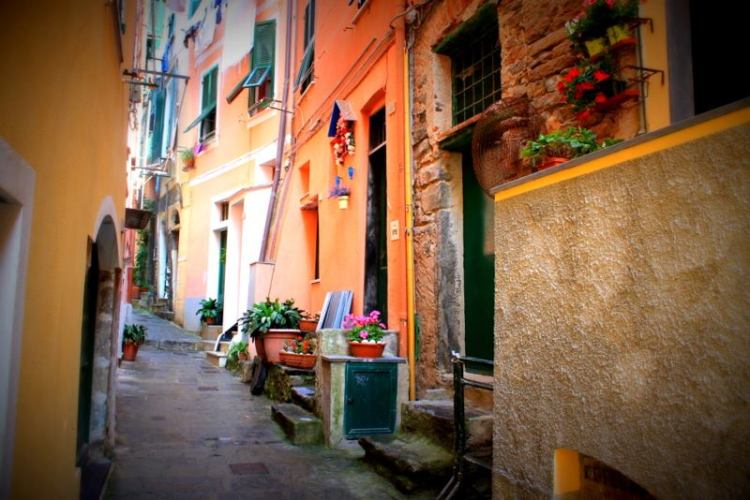  A street in Vernazza, Italy