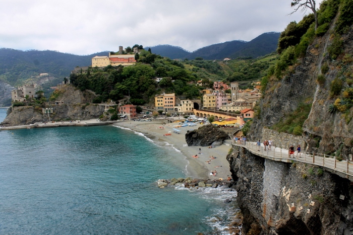 The view from Vernazza to Monterosso