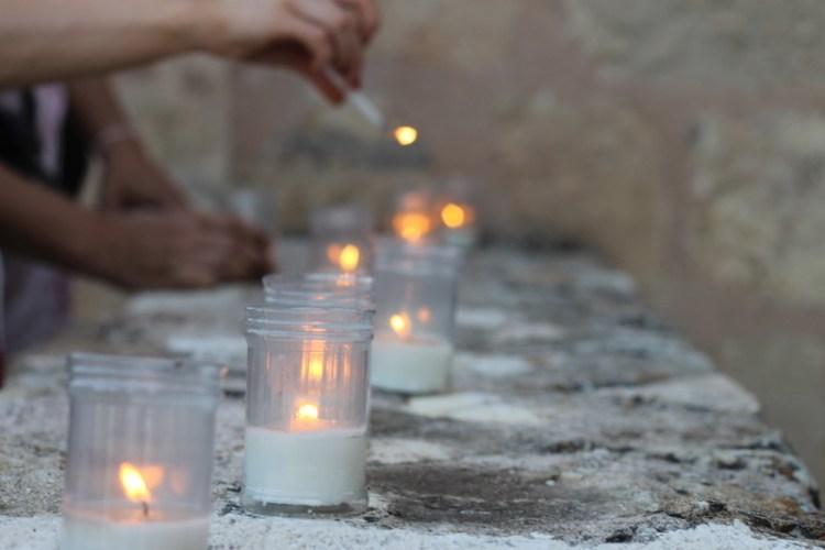 Experiencing La Noche de las Velas (Night of Candles) in Pedraza, Spain. Only the first two Julys of every year, this medieval city turns off its lights and is illuminated by 10,000 candles. 