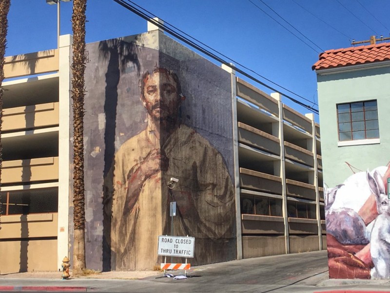 Street art in Downtown Las Vegas, a part of Life is Beautiful, but can be viewed year-round.