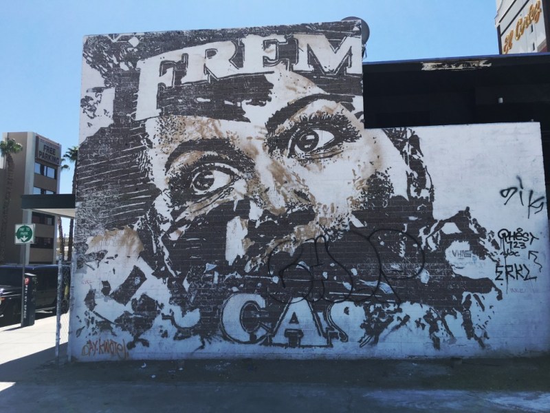 Street art in Downtown Las Vegas, a part of Life is Beautiful, but can be viewed year-round.