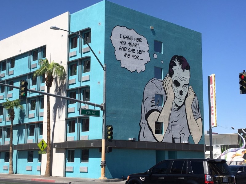 Street art in Downtown Las Vegas, a part of Life is Beautiful, but can be viewed year-round.