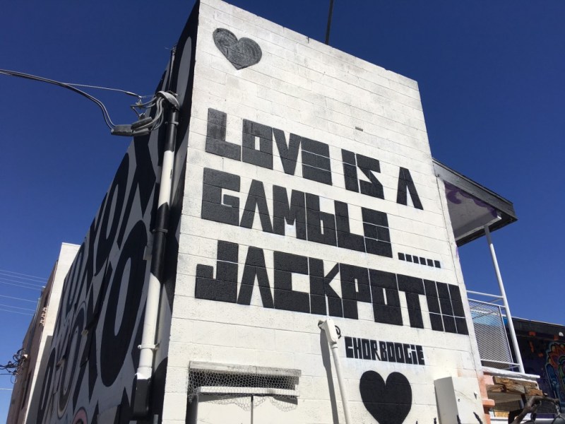 Street art in Downtown Las Vegas, a part of Life is Beautiful, but can be viewed year-round.