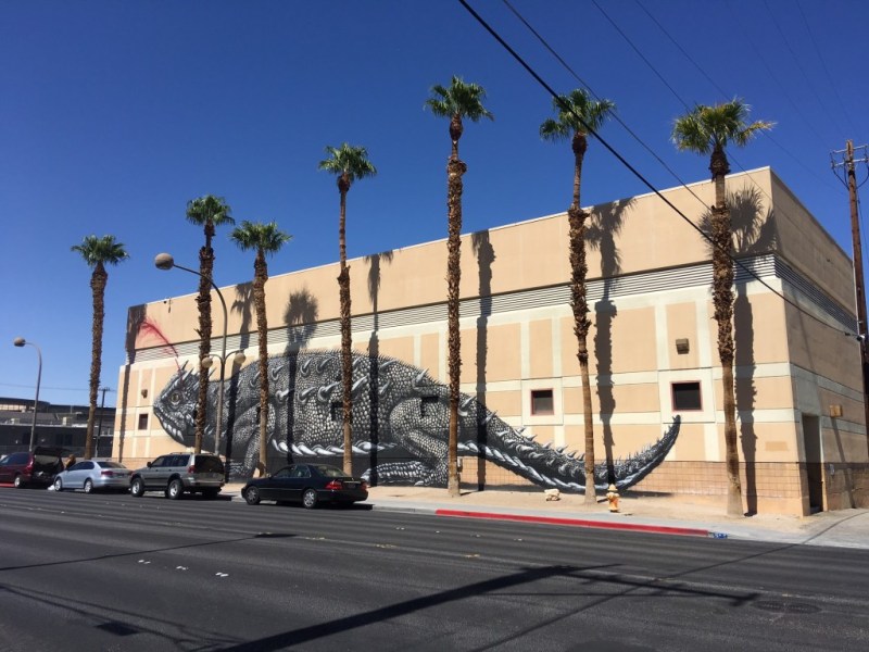 Street art in Downtown Las Vegas, a part of Life is Beautiful, but can be viewed year-round.